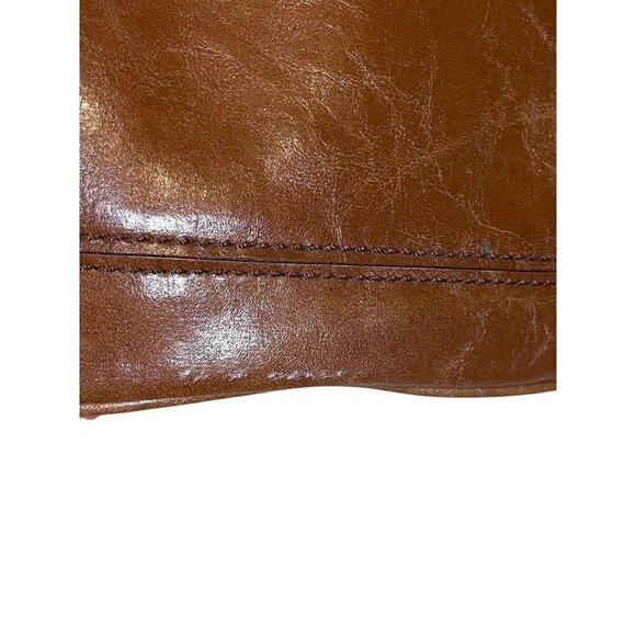 Express Y2K Leather Bag Brown Shoulder Purse 80s Western Boho Hippie Indie Retro - Picture 10 of 10